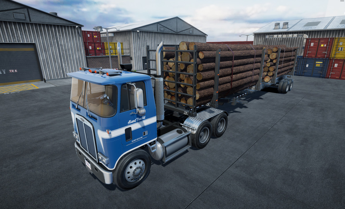 Cabover log truck