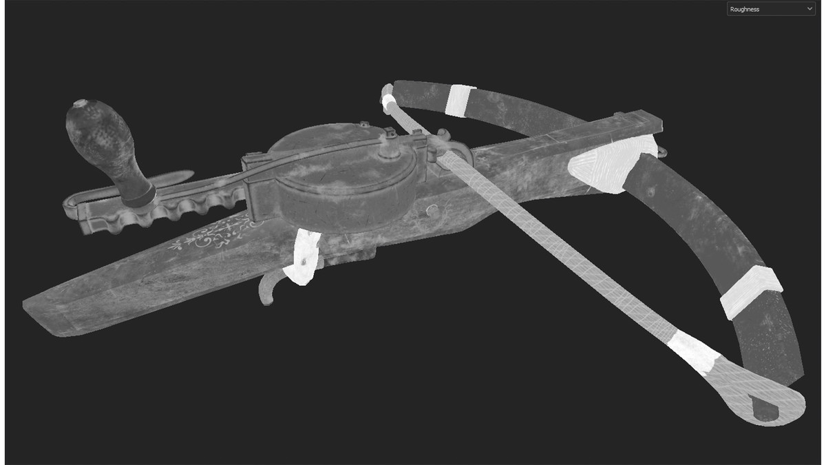 Medieval Crossbow With Cranequin