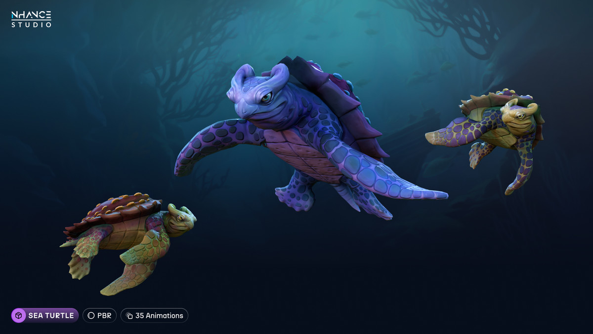 Stylized Sea Animals Bundle