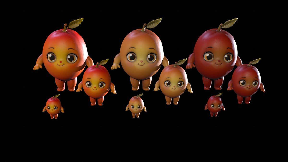 Chibi Fruit Peach