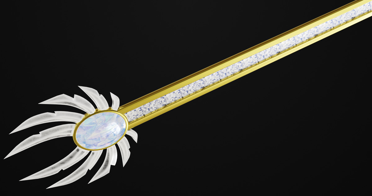 Fantasy Trident 08 URP HDRP Textures