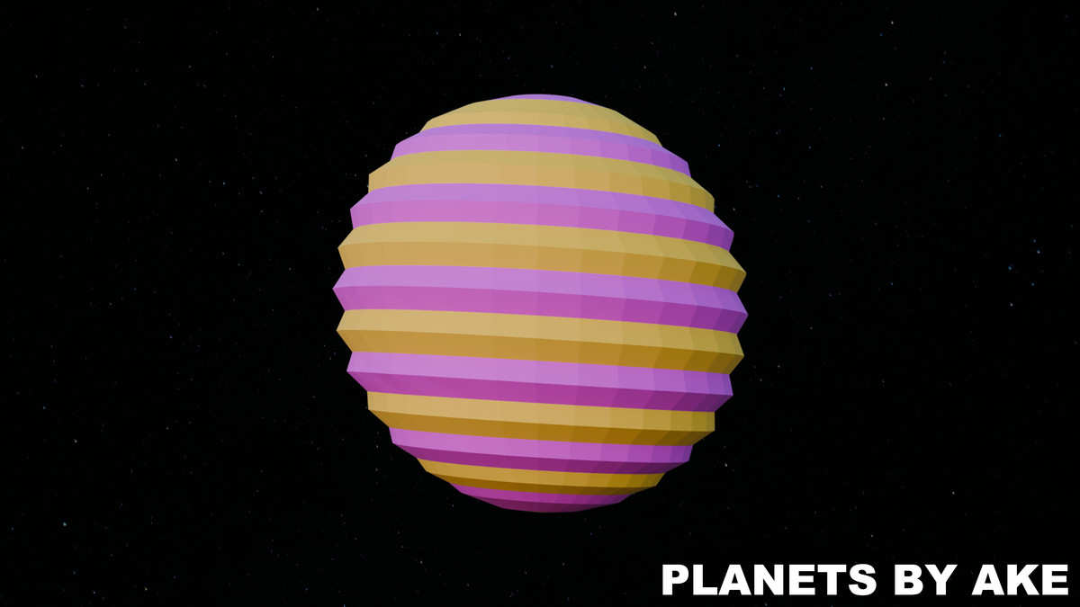 Low Poly Planets by Ake