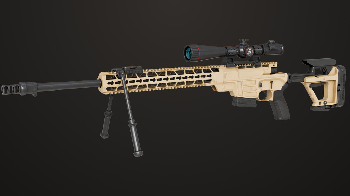 Sniper Rifle 04 Sandal URP HDRP Textures