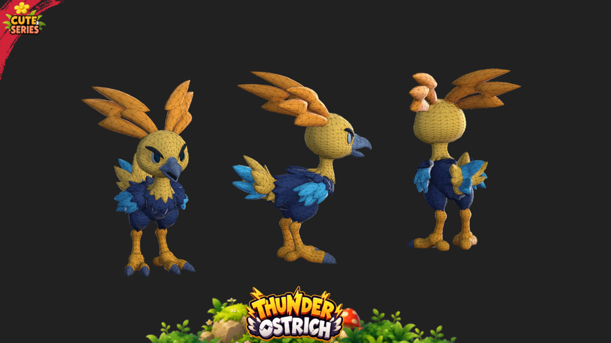 Thunder Ostrich | Evolution Form 3 | Cute Series