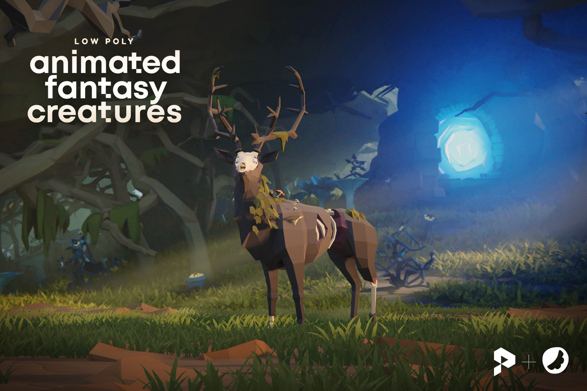 Low Poly Animated Fantasy Creatures