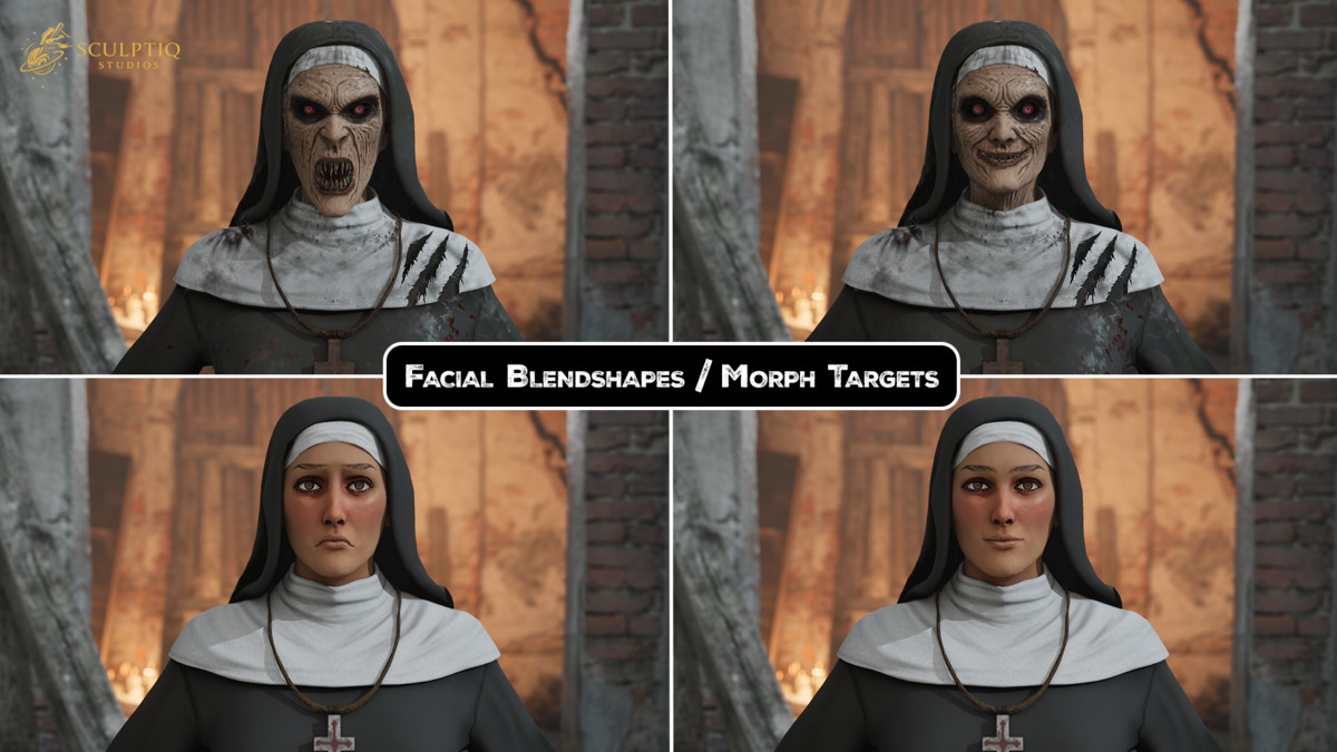 Nun / Possessed Nun - Dual Form Character