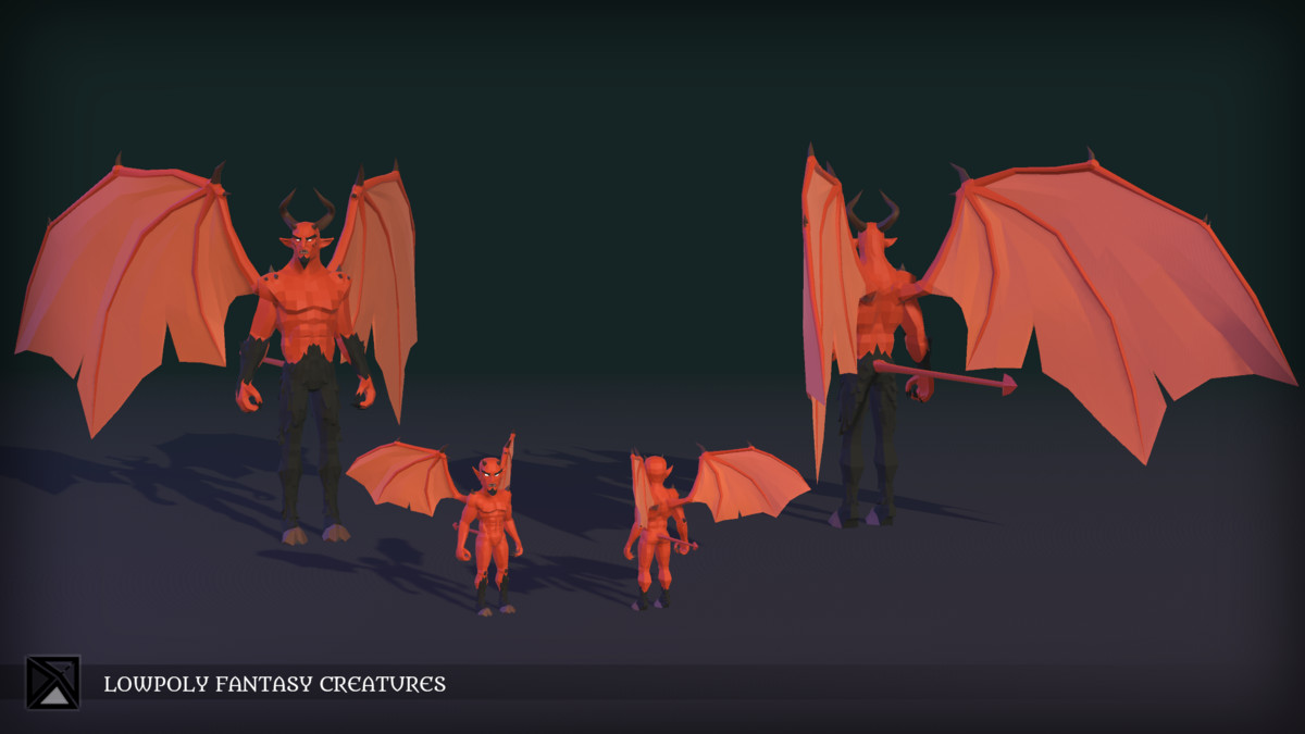 Lowpoly NPCs Bundle MEDIEVAL FANTASY SERIES