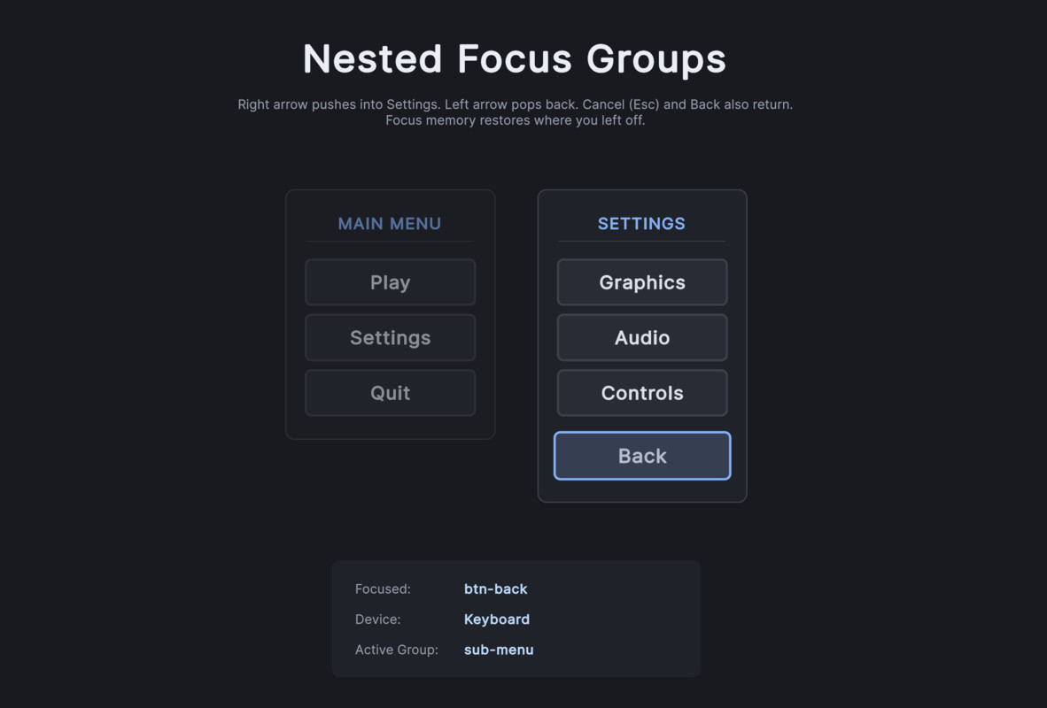 UI Toolkit: Focus & Navigation