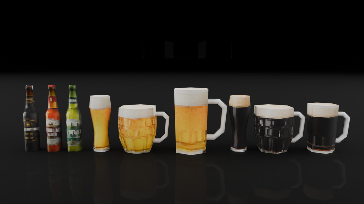 PSX Bar Drinks & Cocktails Pack – 64 Props