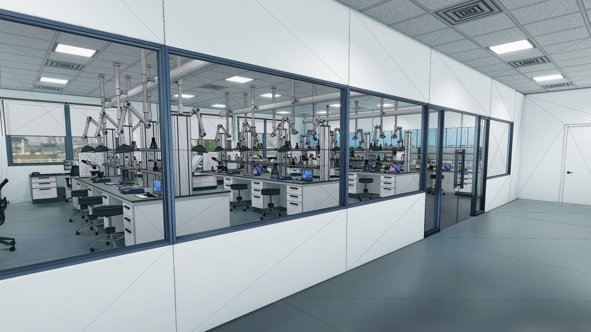 Modular Laboratory Interior