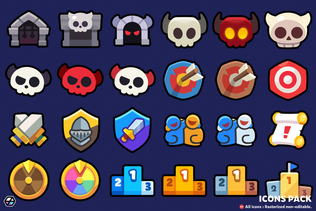 2D Icons - Casual Icon Pack