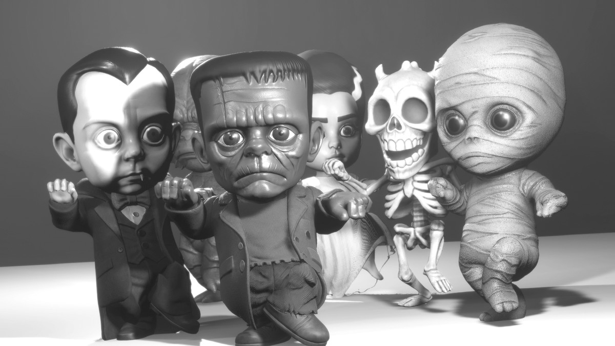Chibi Monster Halloween Film Classics
