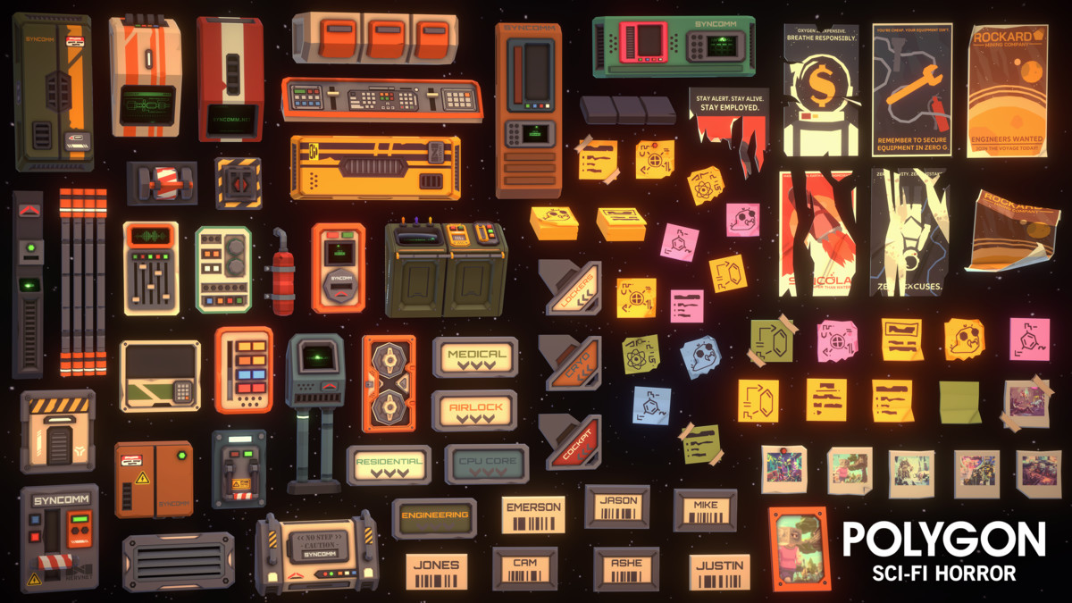 Sci-Fi Horror Pack - Synty POLYGON - Stylized Low Poly Assets