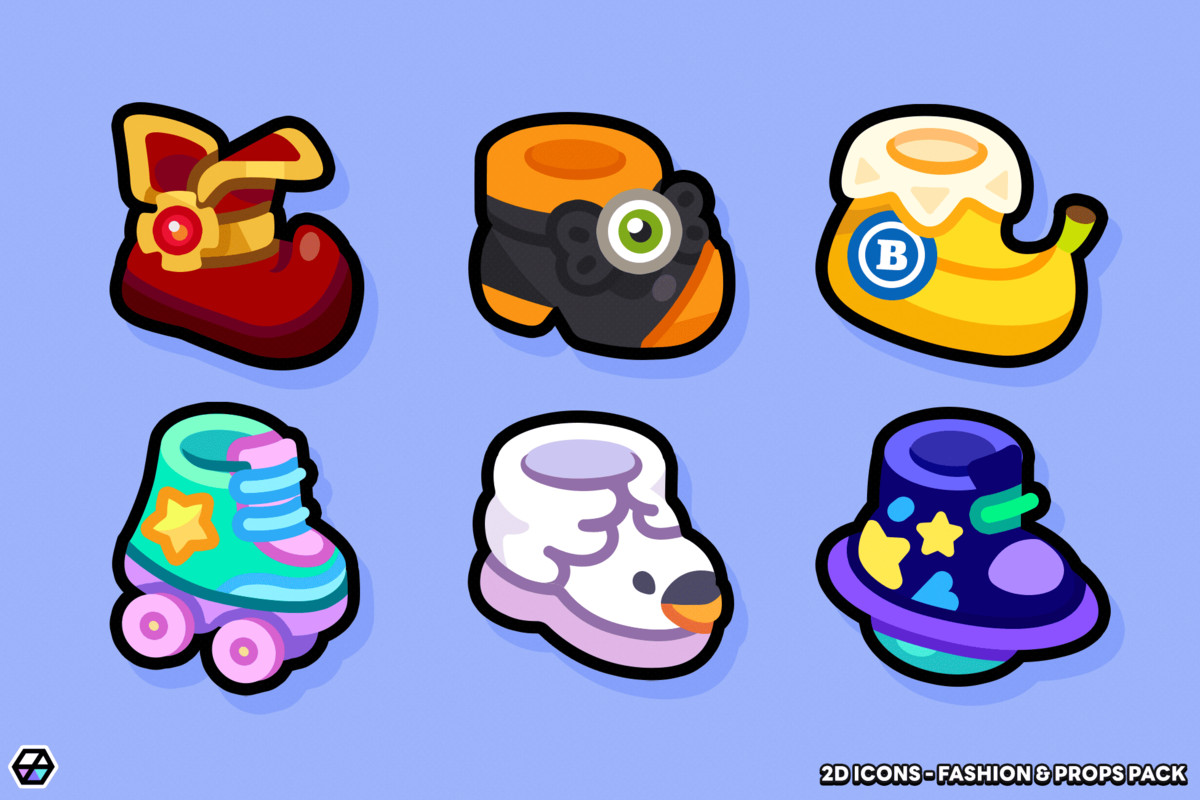 2D Icons - Fashion & Props Pack