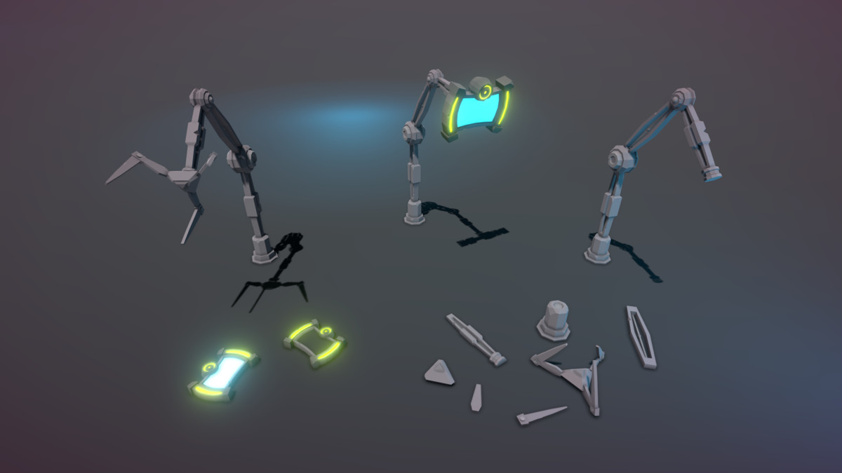 STYLIZED Fantasy Magitech Laboratory - Low Poly 3D Art