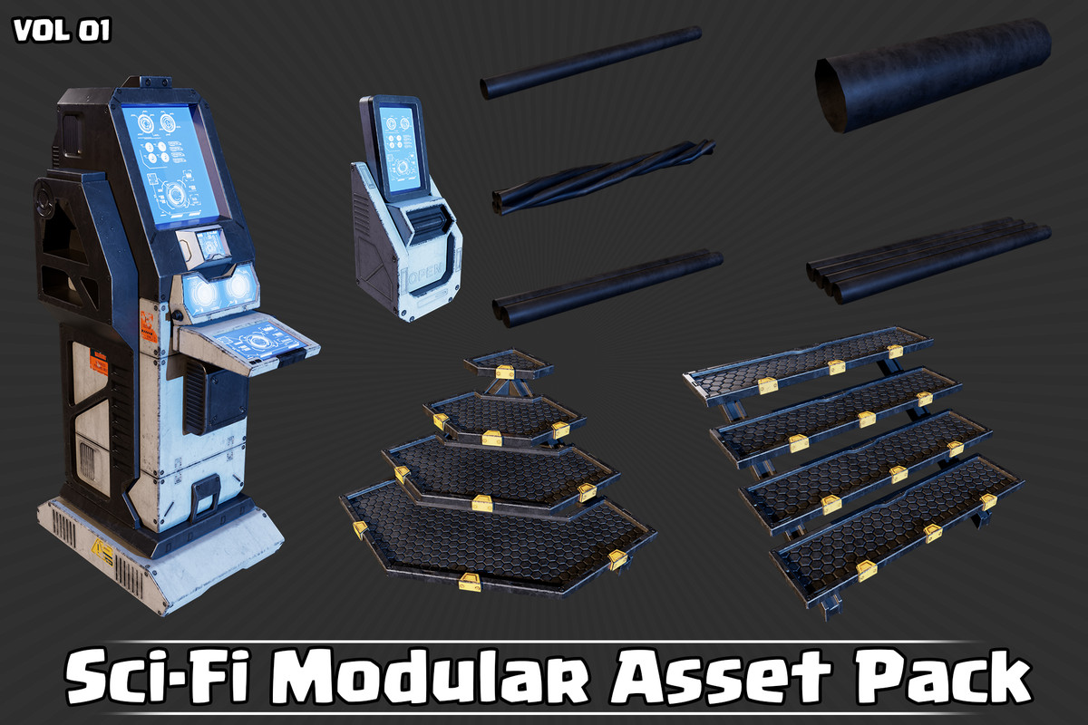 Sci-Fi Modular Assets