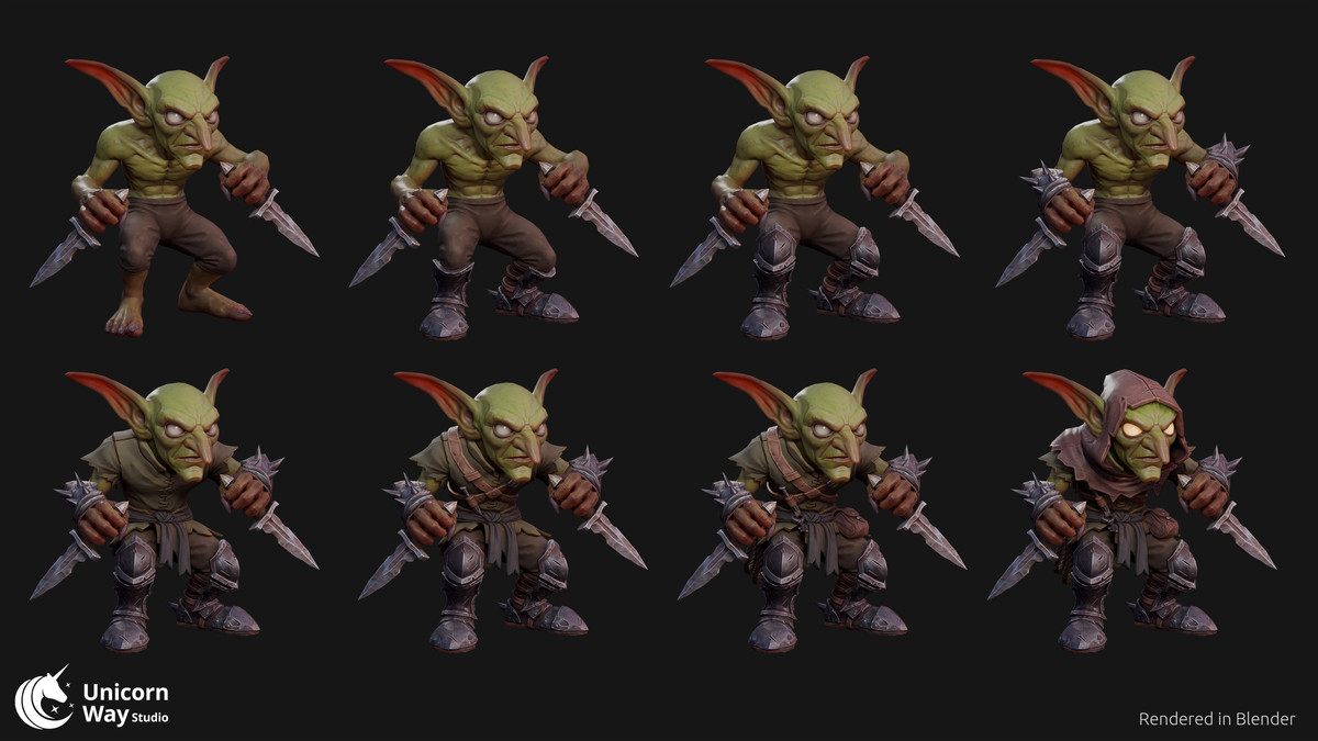 Stylized Goblin Modular Outfit