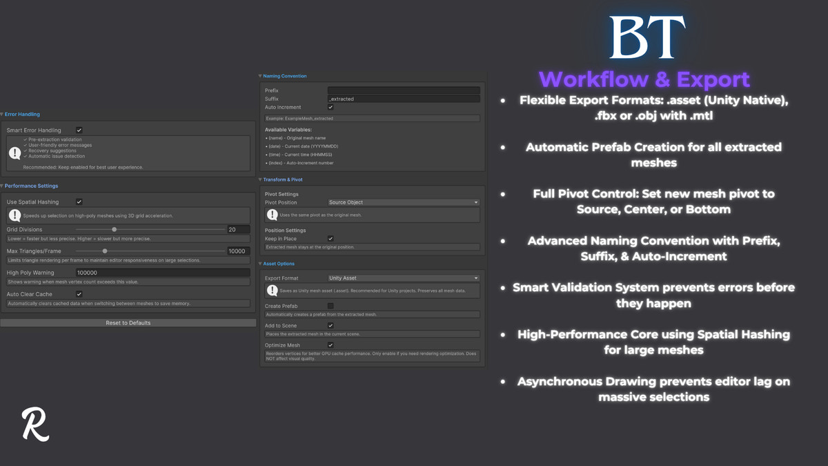 BT-MeshForge: Advanced Mesh Extraction & Editing Toolkit