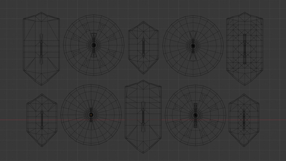 Modular Melee Swords & Shields Pack | Low Poly Stylized Procedural Weapon Pack