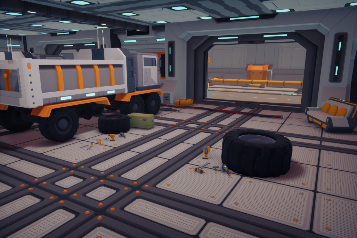 Low Poly Sci-Fi Military Resource Base