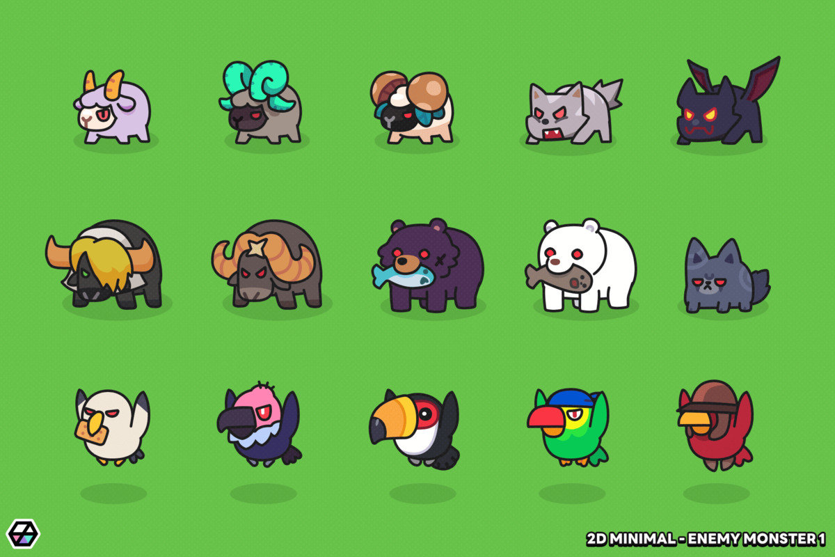 2D Minimal - Enemy Monster1