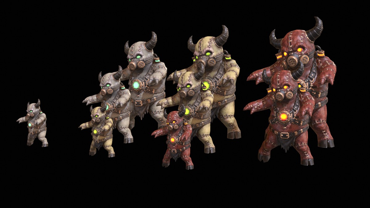 Chibi Necro Zombie Bull