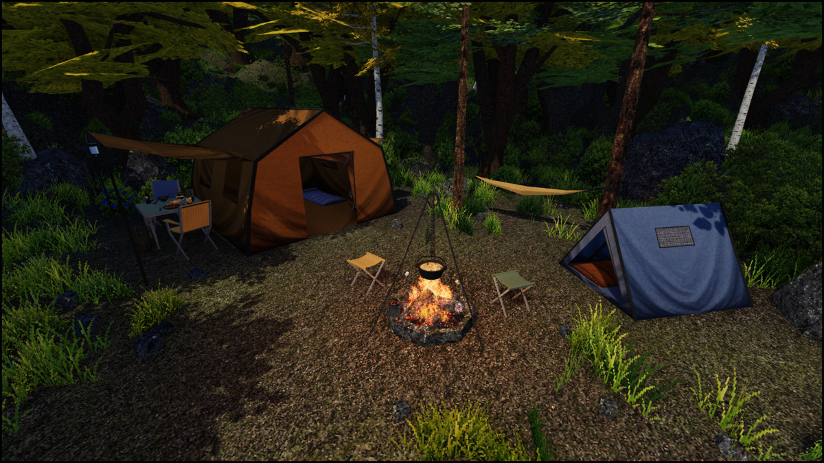 Campsite - Retro Style Modular Environment Pack