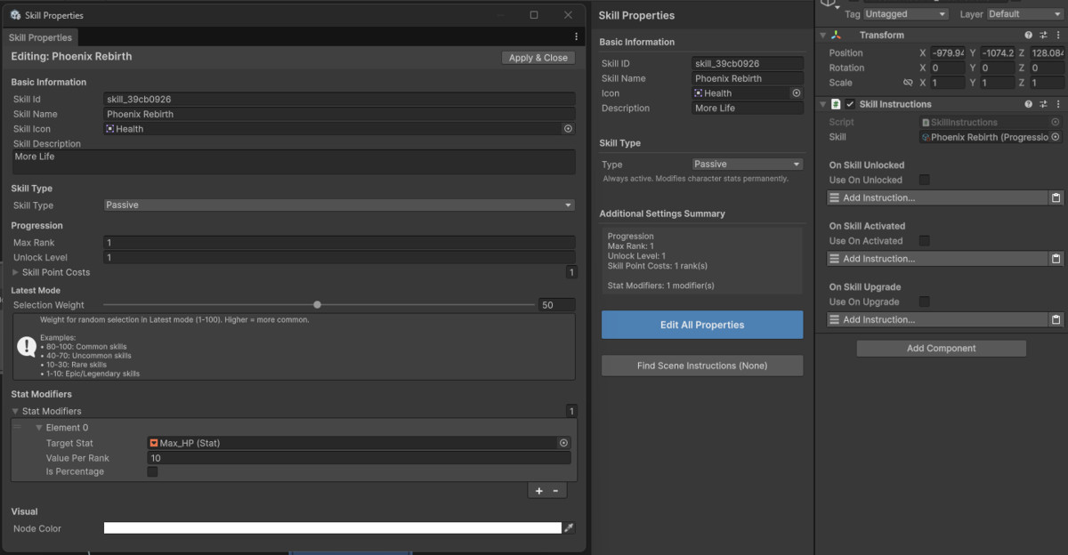 Progression Tree Builder for Game Creator 2
