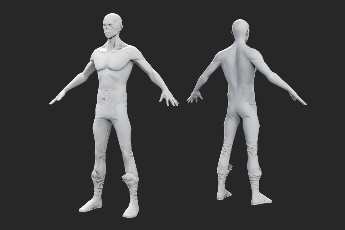 3D Zombie Undead Character