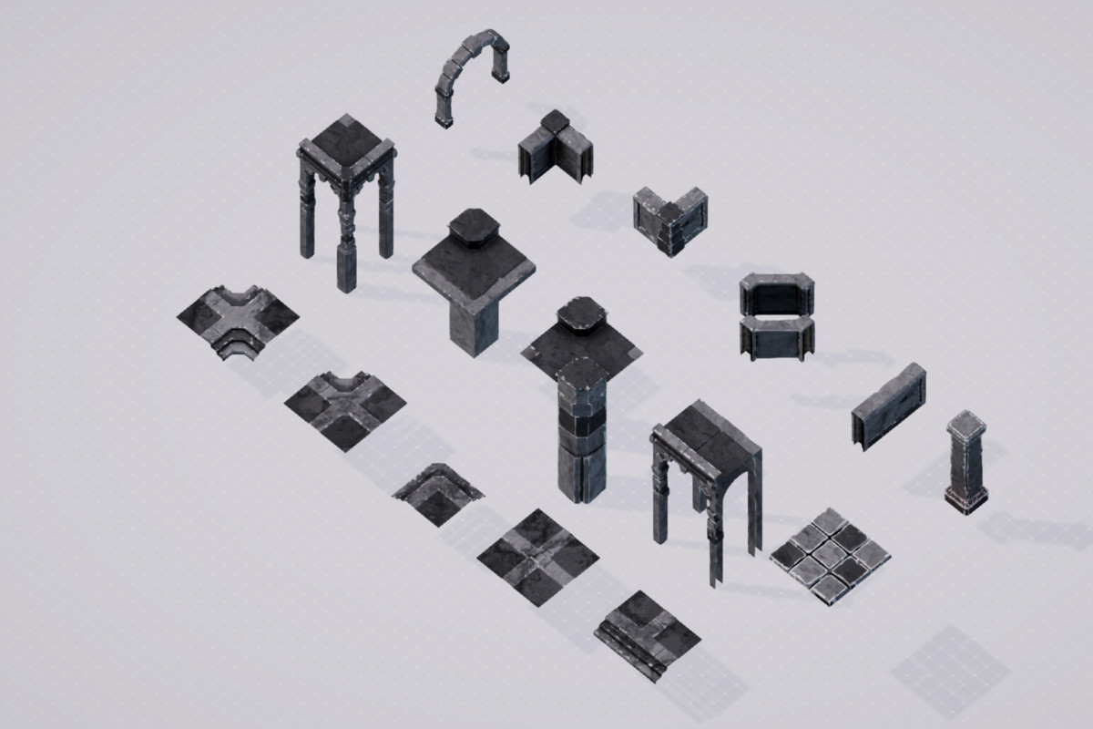 Stylized Dungeon Tileset