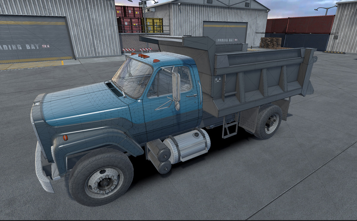 80s generic dump truck