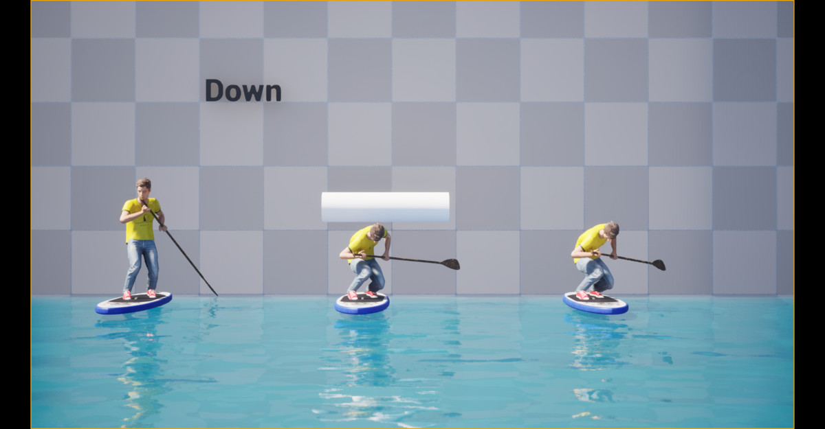 Paddle Boarding Animation