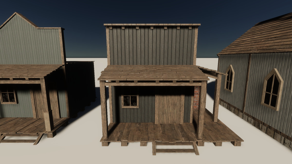 Wild West Town - Realistic Buildings Pack