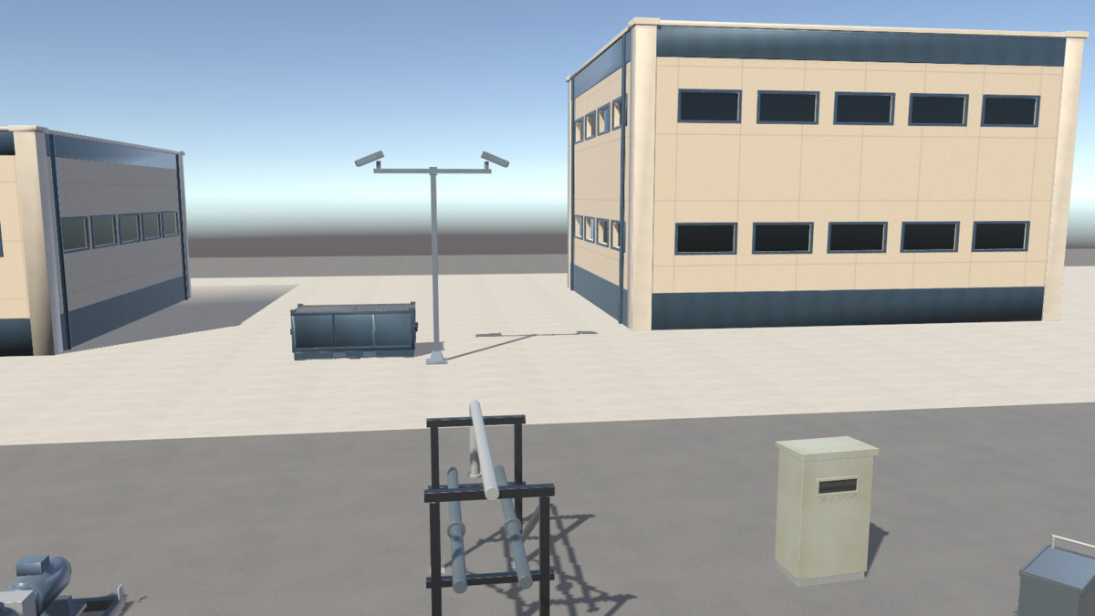 Stylized Industrial Yard - 3D Models & Isometric Sprites