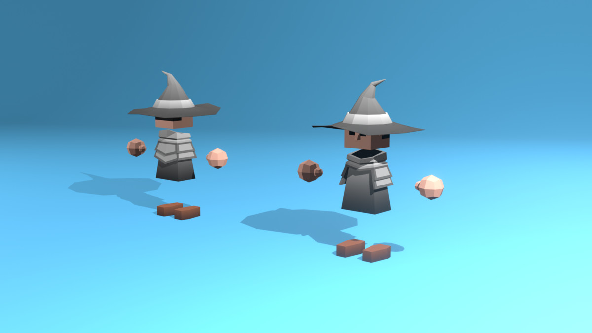 Low Poly Cubic Character - By Shokubutsu