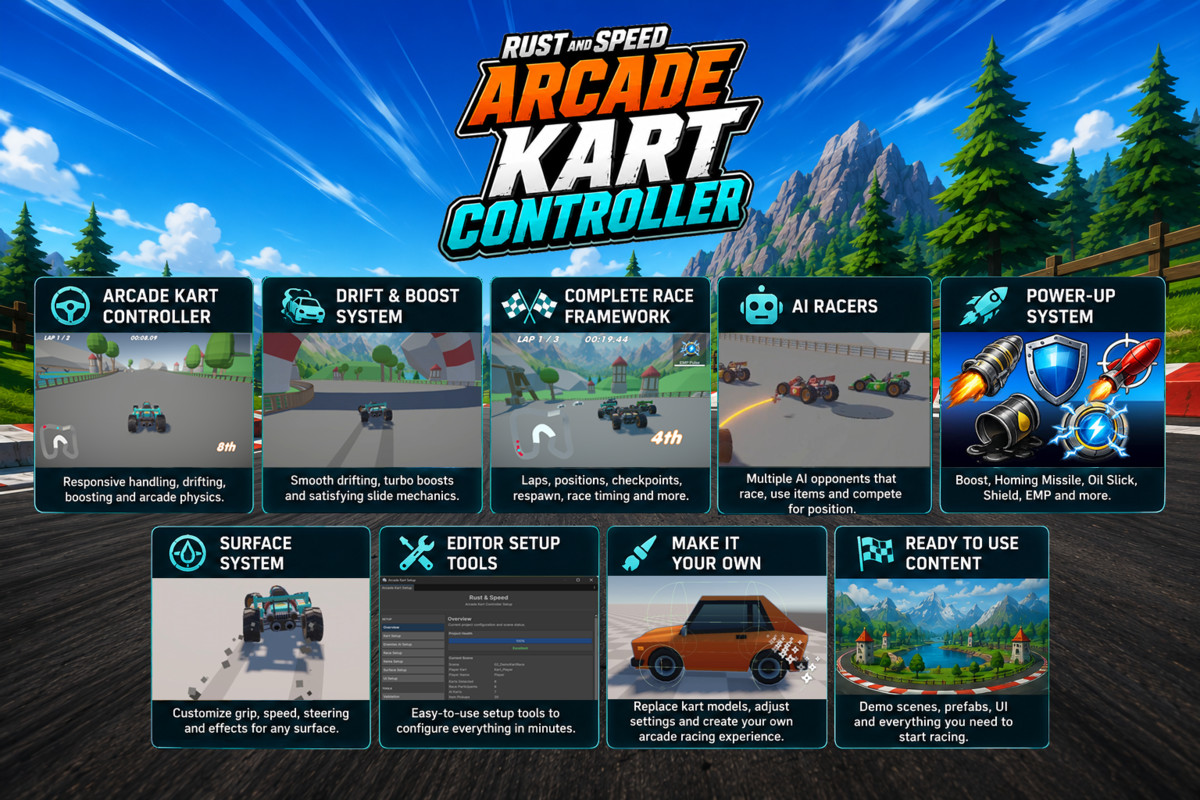 Rust & Speed – Arcade Kart Controller