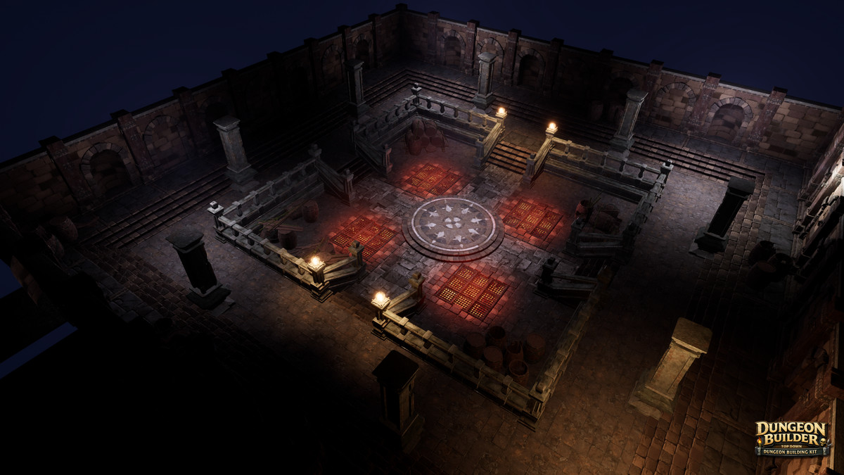 Dungeon Builder: Modular Top Down RPG Environment Kit (Dungeon, Modular Dungeon)