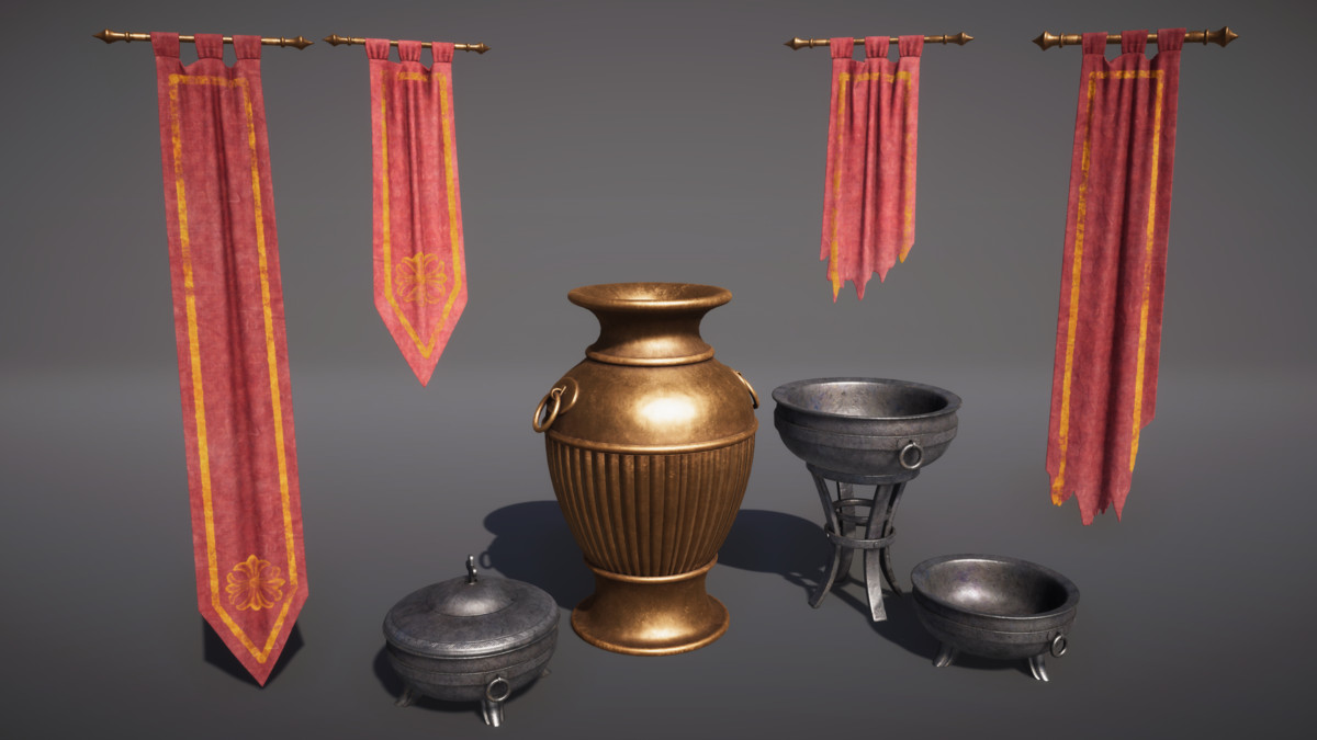 Medieval Furniture Props (Gothic Props, Victorian Props, Medieval, Furniture)