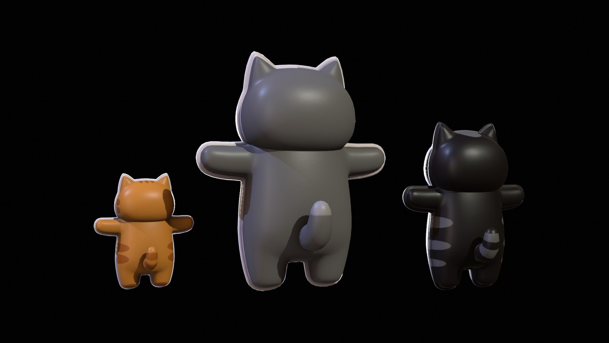 Chibi Carton Cat