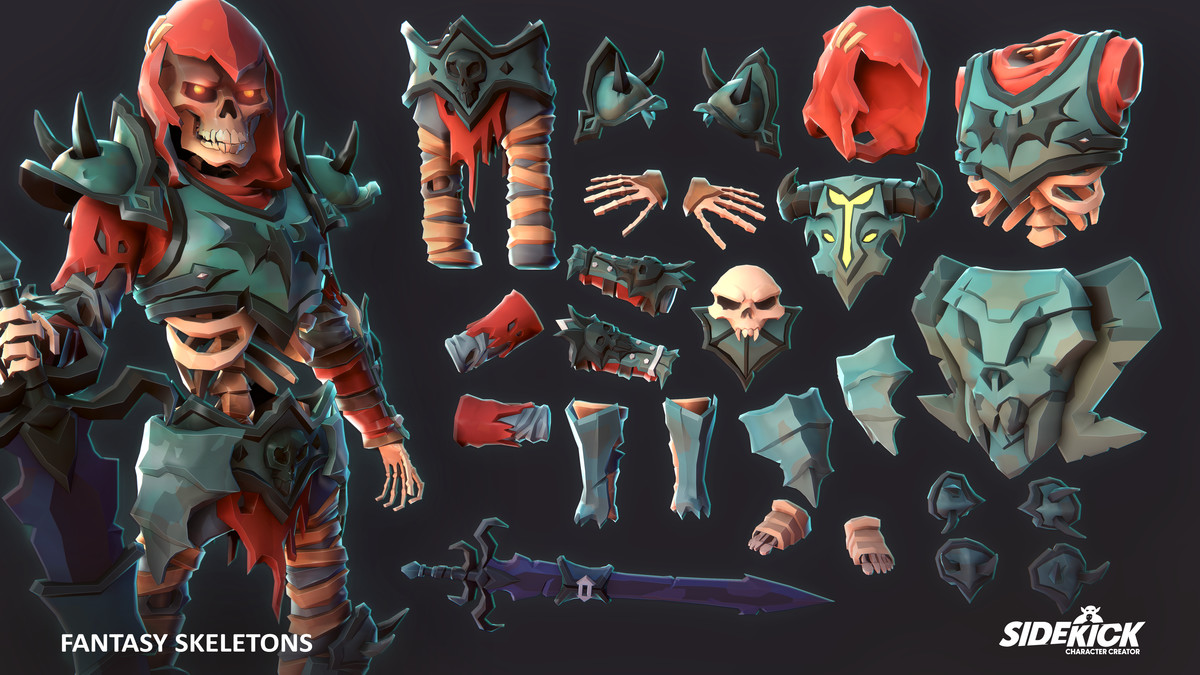 Fantasy Skeletons – Sidekick Modular Characters by Synty
