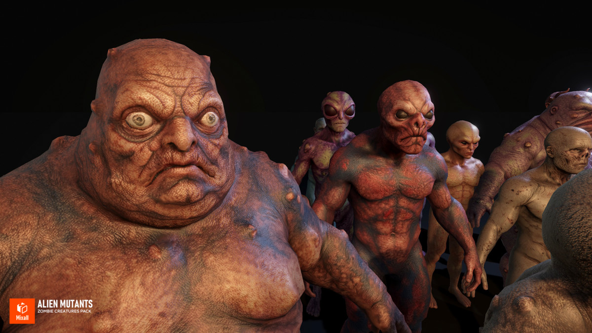 Alien Mutants - Zombie Creatures Pack