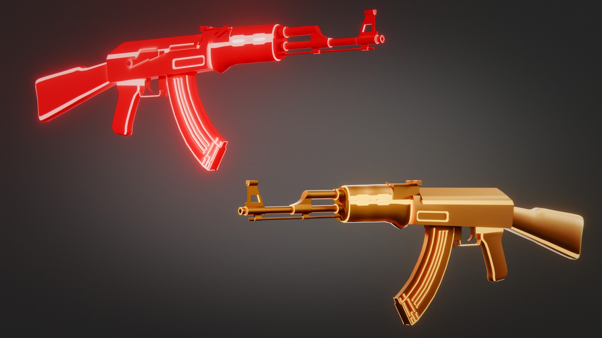 Weapon Sci-fi Glow Skins Pack — 345 Variations