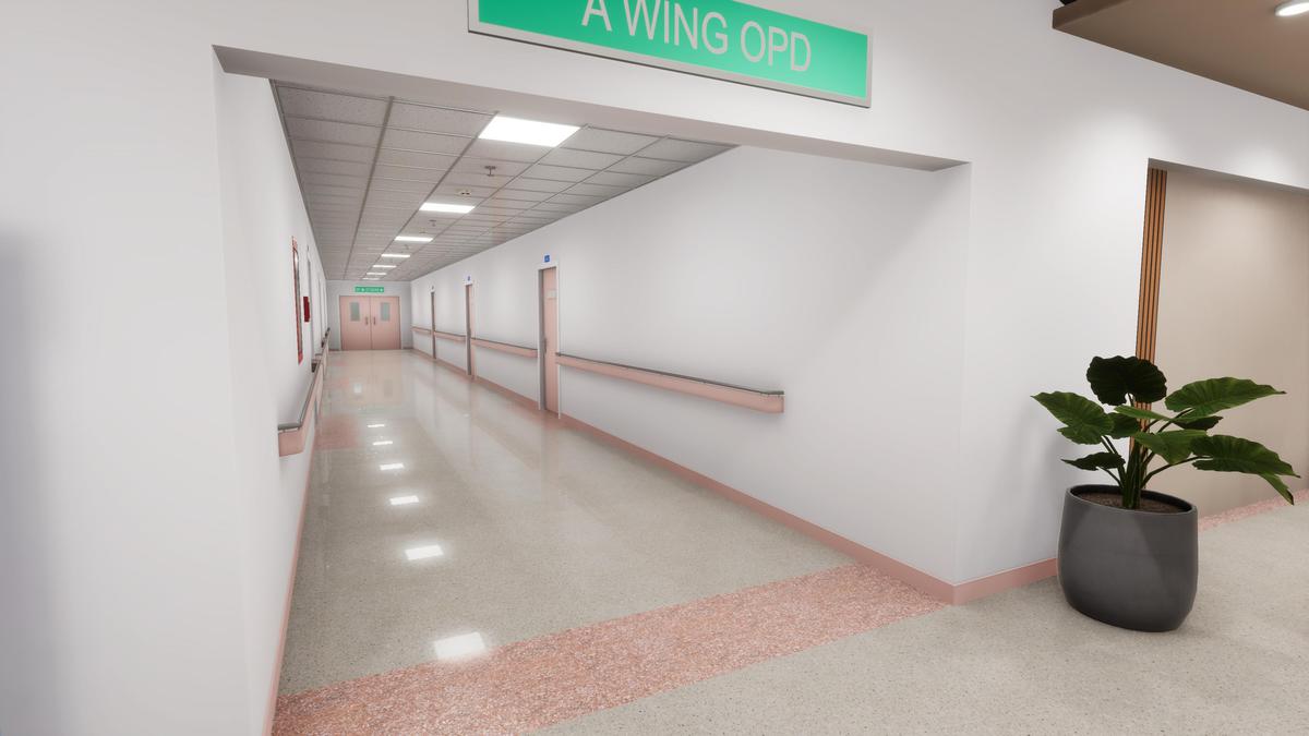 Hospital Reception & Corridor