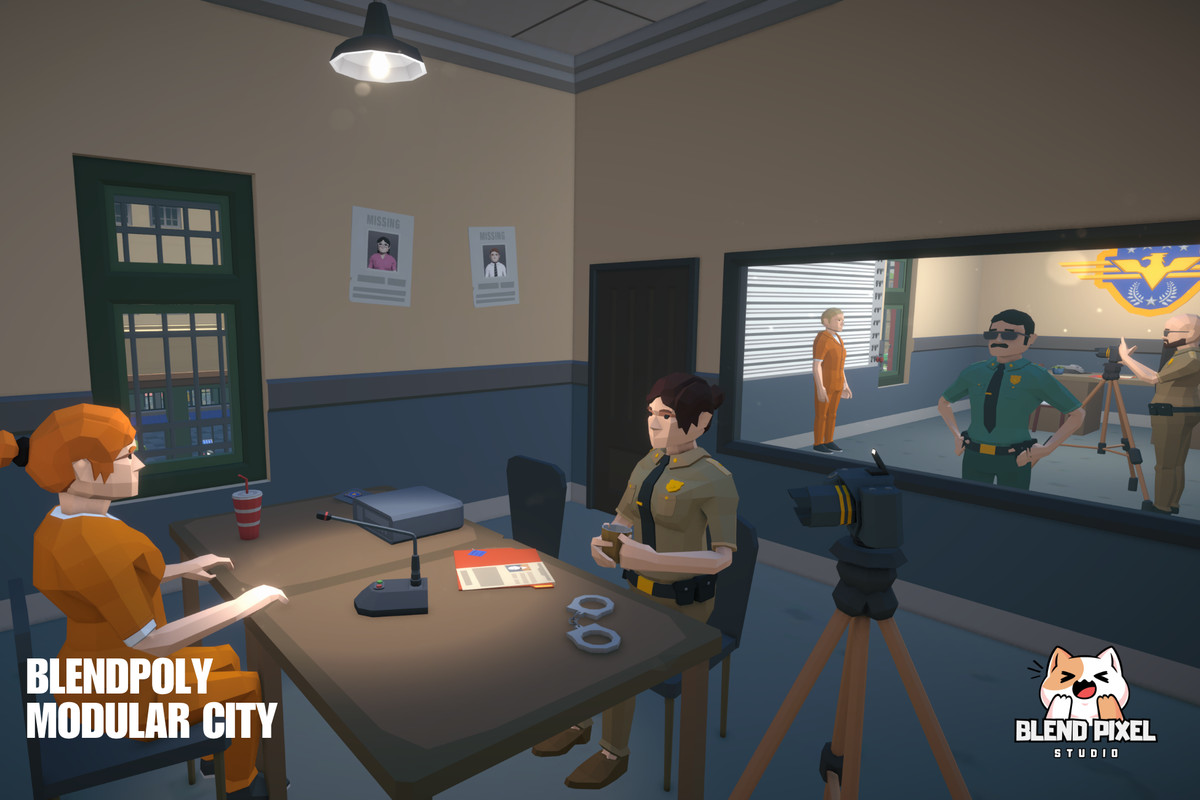 BlendPoly Modular City - Low Poly Assets