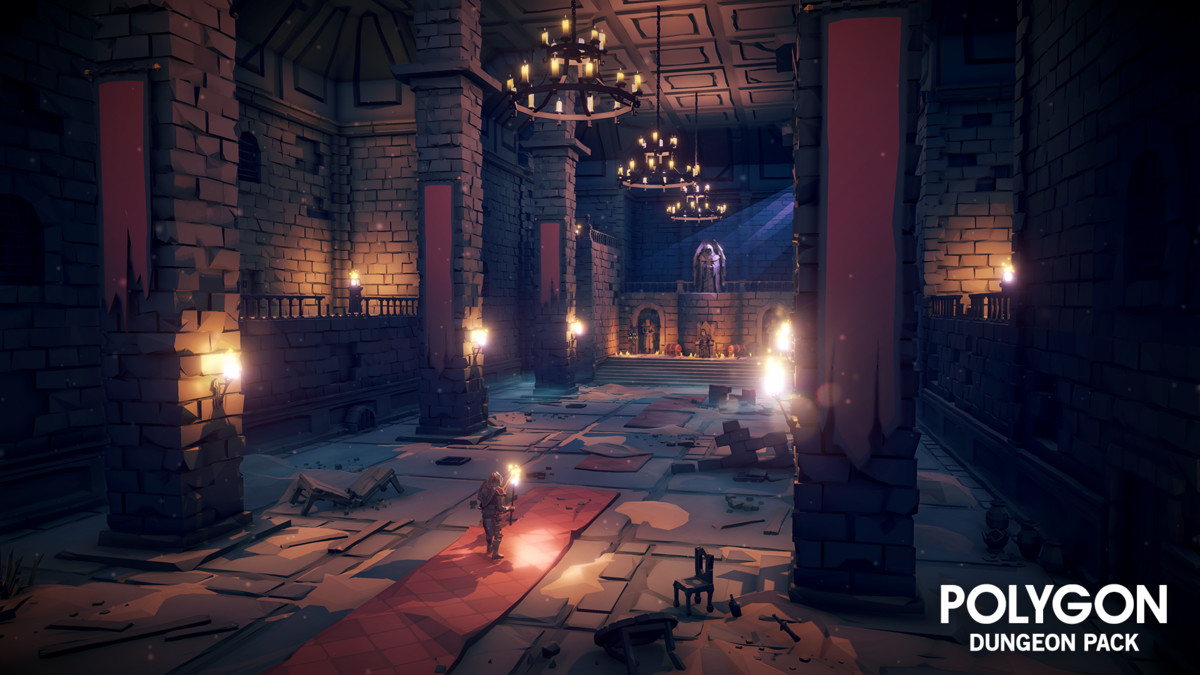Value Bundle – POLYGON Dungeons Pack and Fantasy Dungeon Map
