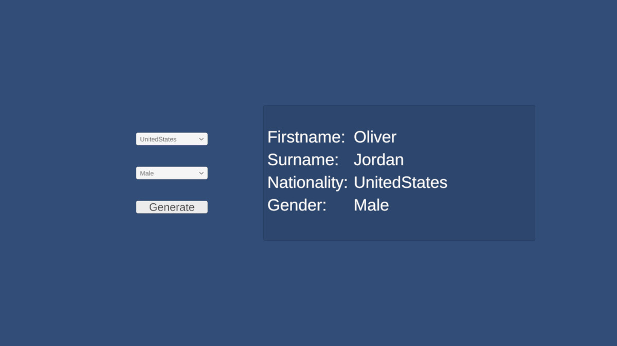 NameFactory - Character Name Generator