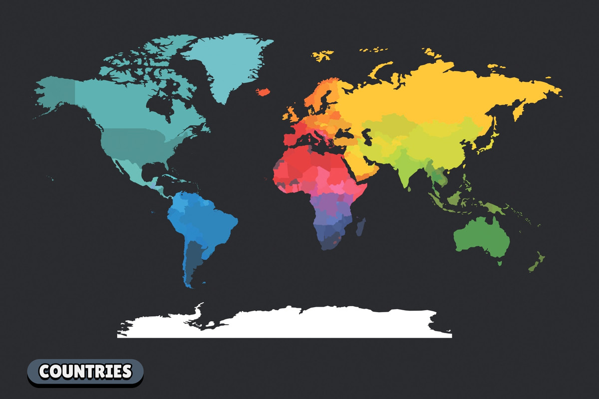 Toon Style World Map Pack