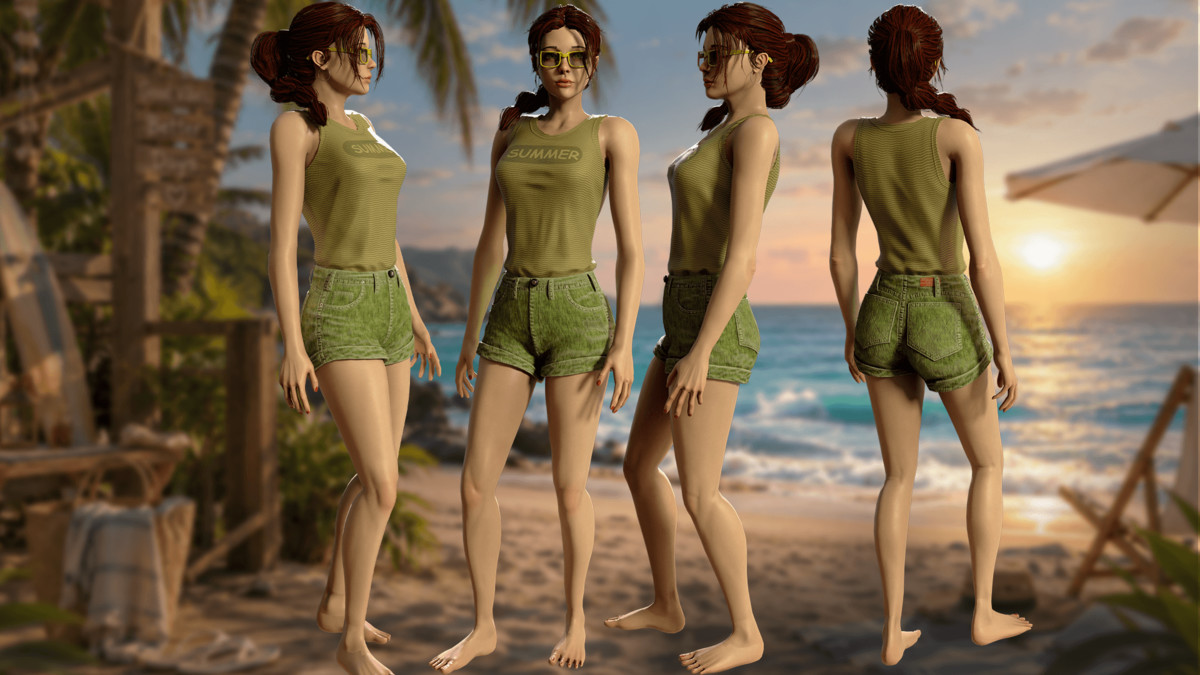 Summer Girl – Casual Game Character