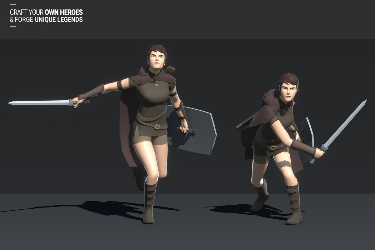 Polyquest Heroes: Warrior I Huntress