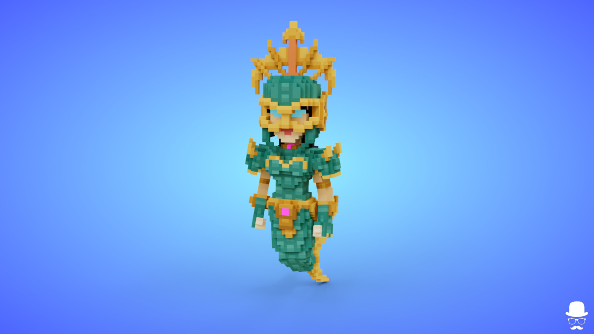 Voxel Mermaid Characters Pack